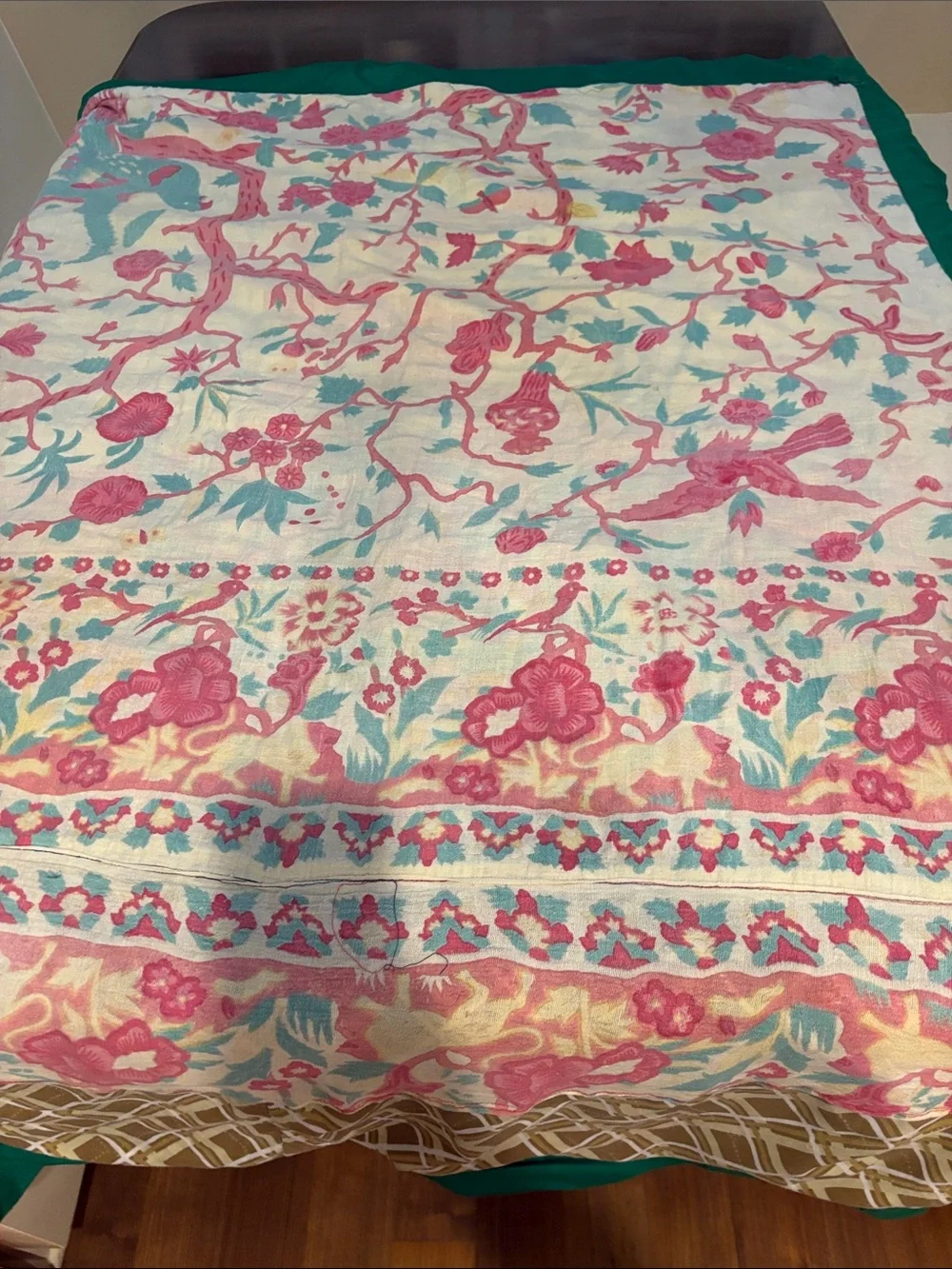 Hand Crafted Multicolor Patchwork Quilt - Floral,Mickey mouse & Plaid Squares